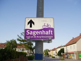Beschilderung Radweg Sagenhaft