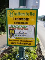 Beschilderung Jugendshuttle