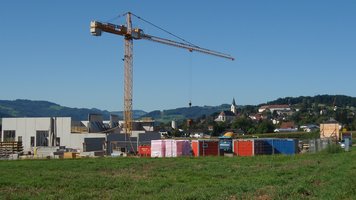 Blick auf das interkommunale Betriebsgebiet